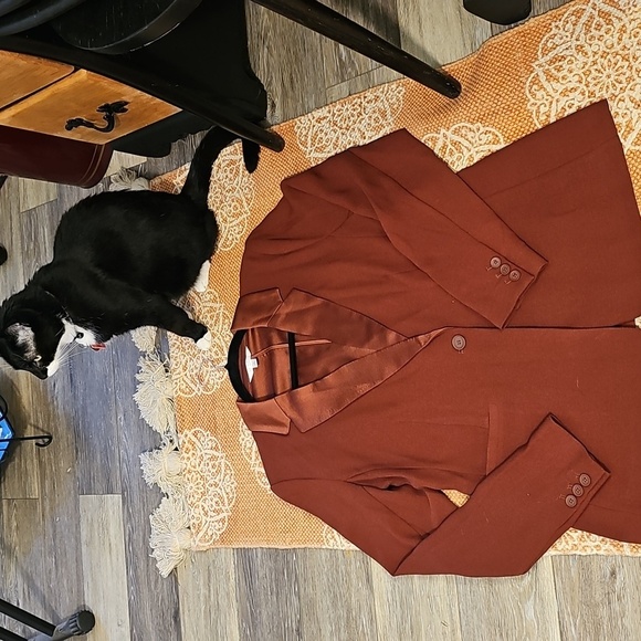 LC Lauren Conrad Deep Red Blazer - Picture 4 of 11